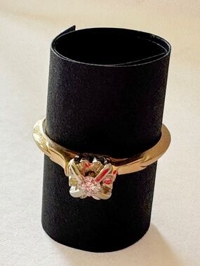 Vintage Solitaire 14K Yellow Gold Diamond Ring